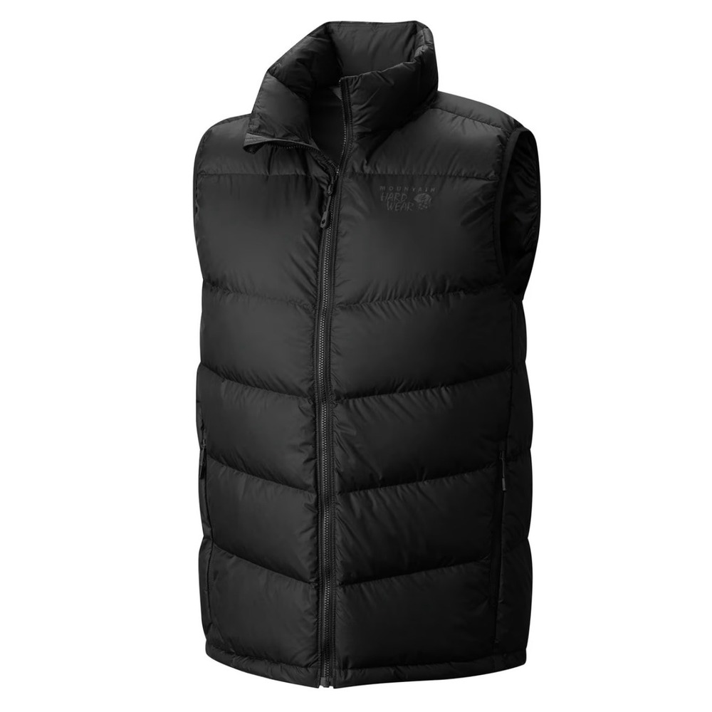 Mountain Hardwear Ratio Down Puffer Vest Mens Size L Black 650-Fill Q.Shield